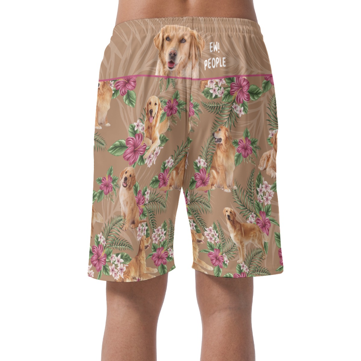 Golden Retriever Board Shorts For Men