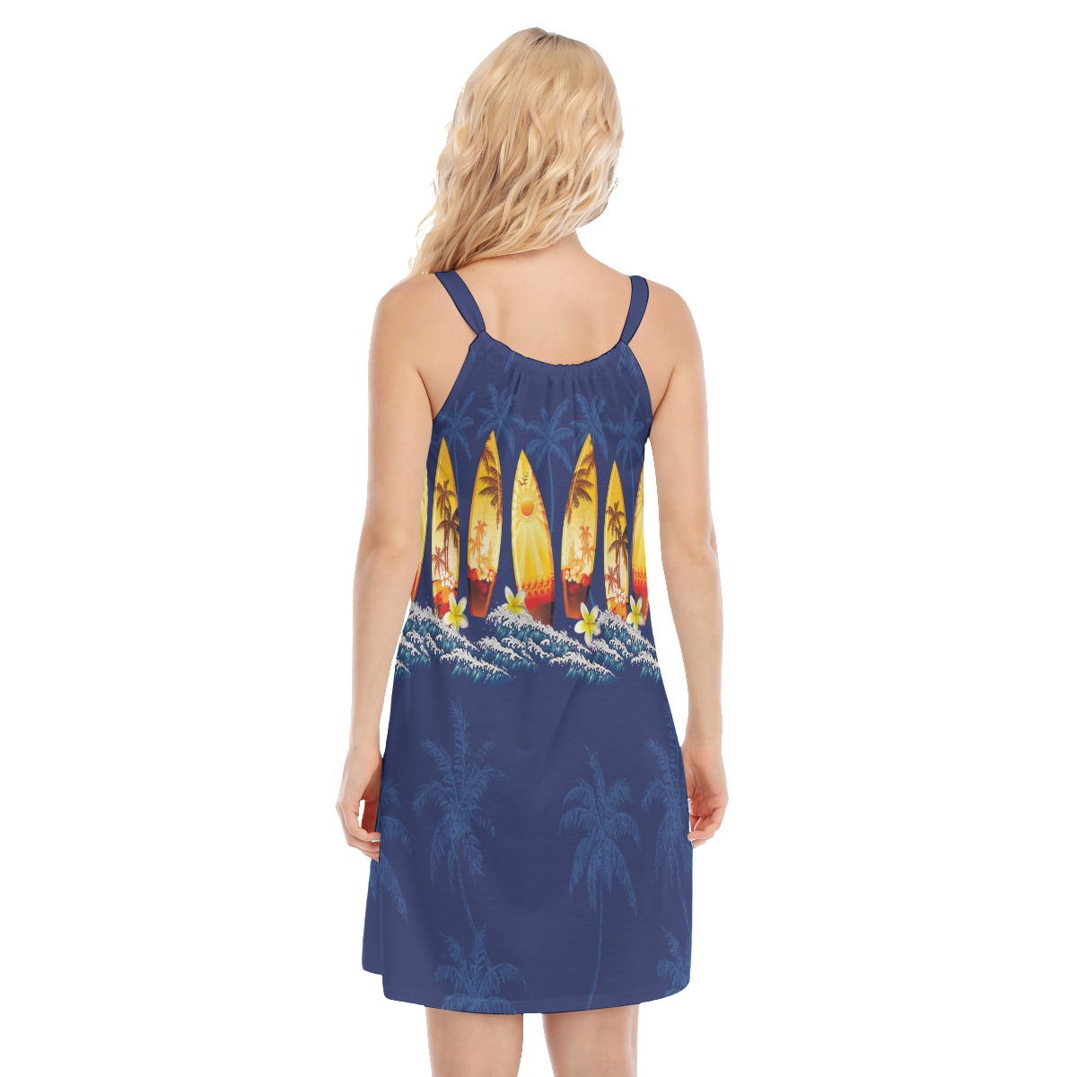 Surfboard Hawaiian Dress For Summer Party