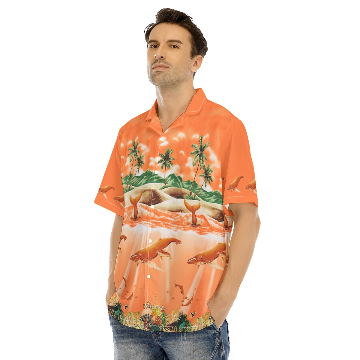 Sea Life Hawaiian Shirt For Men