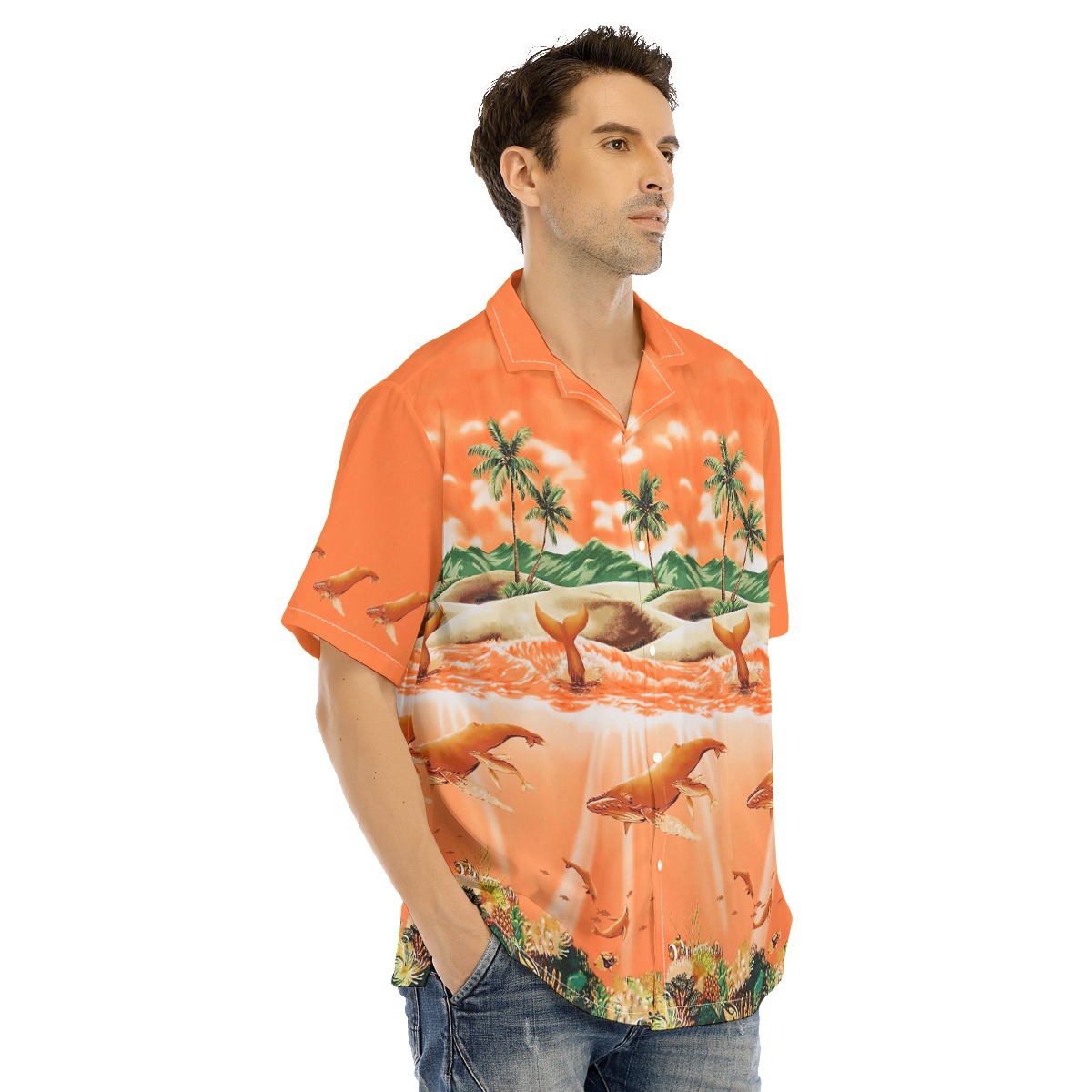 Sea Life Hawaiian Shirt For Men