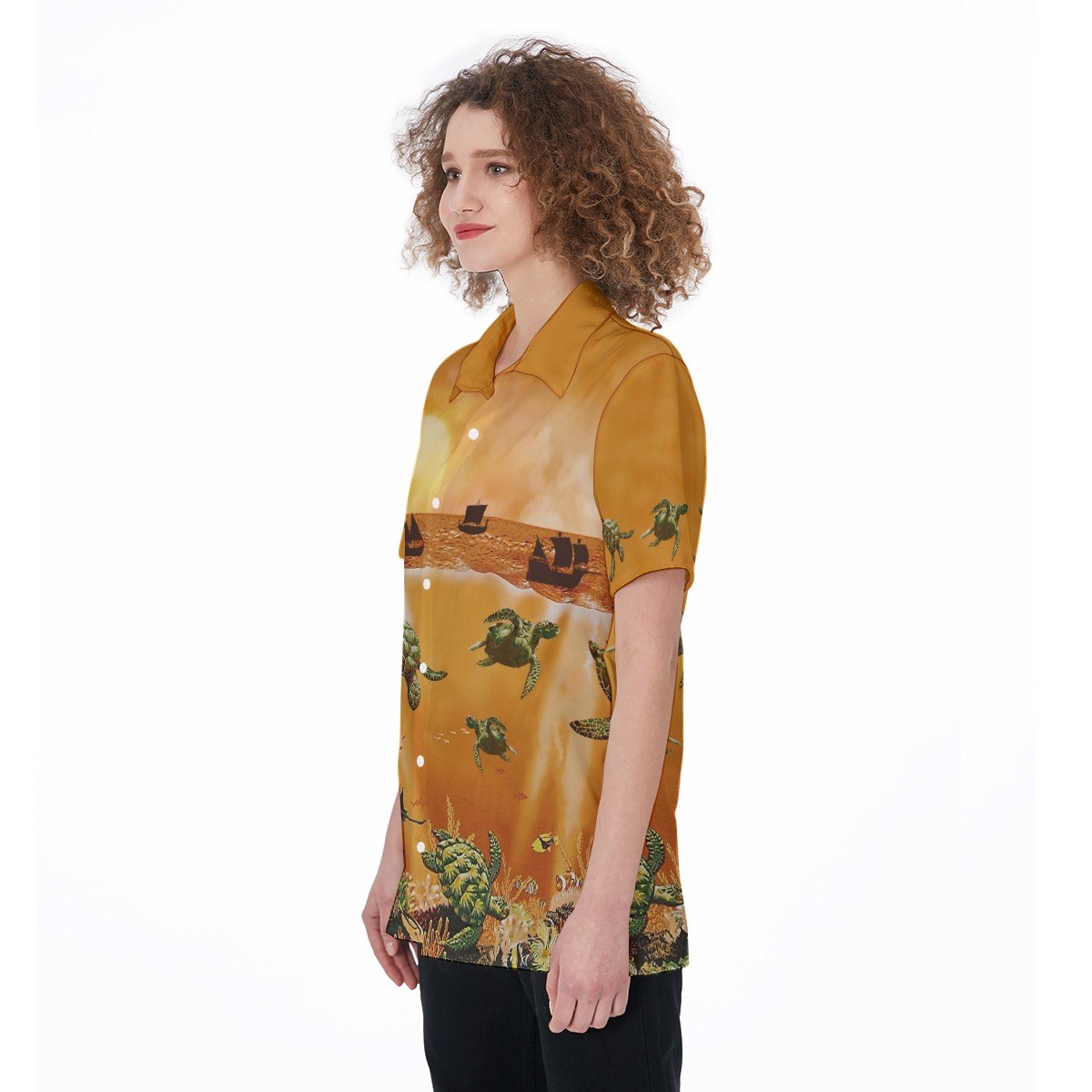 Sea life Hawaiian Shirt For Women