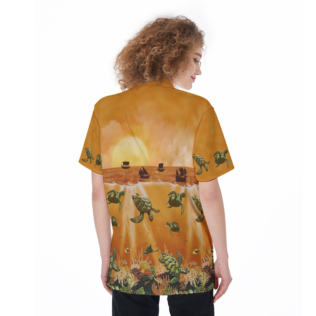 Sea life Hawaiian Shirt For Women