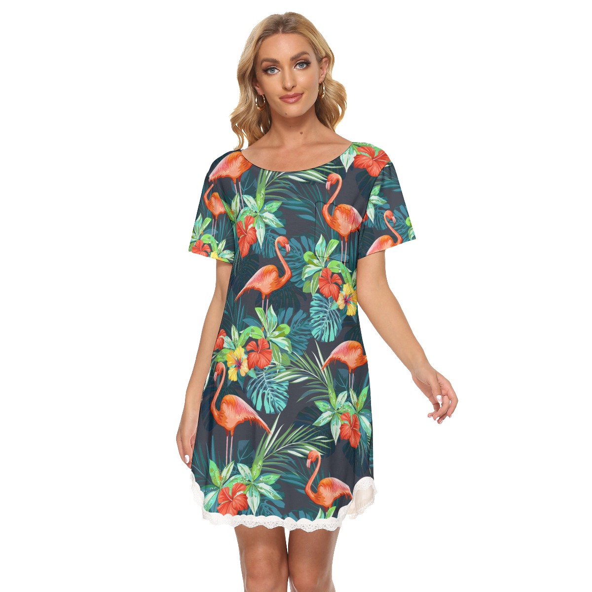 Flamingo Tropical Dress For Women - variant image 1