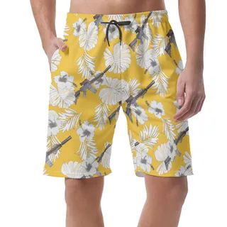 Gun Mk18 Hawaiian Beach Shorts For Men