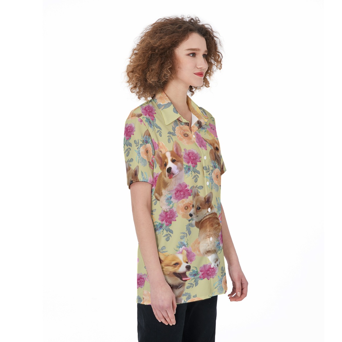 Welsh Corgi Hawaiian Shirt For Women