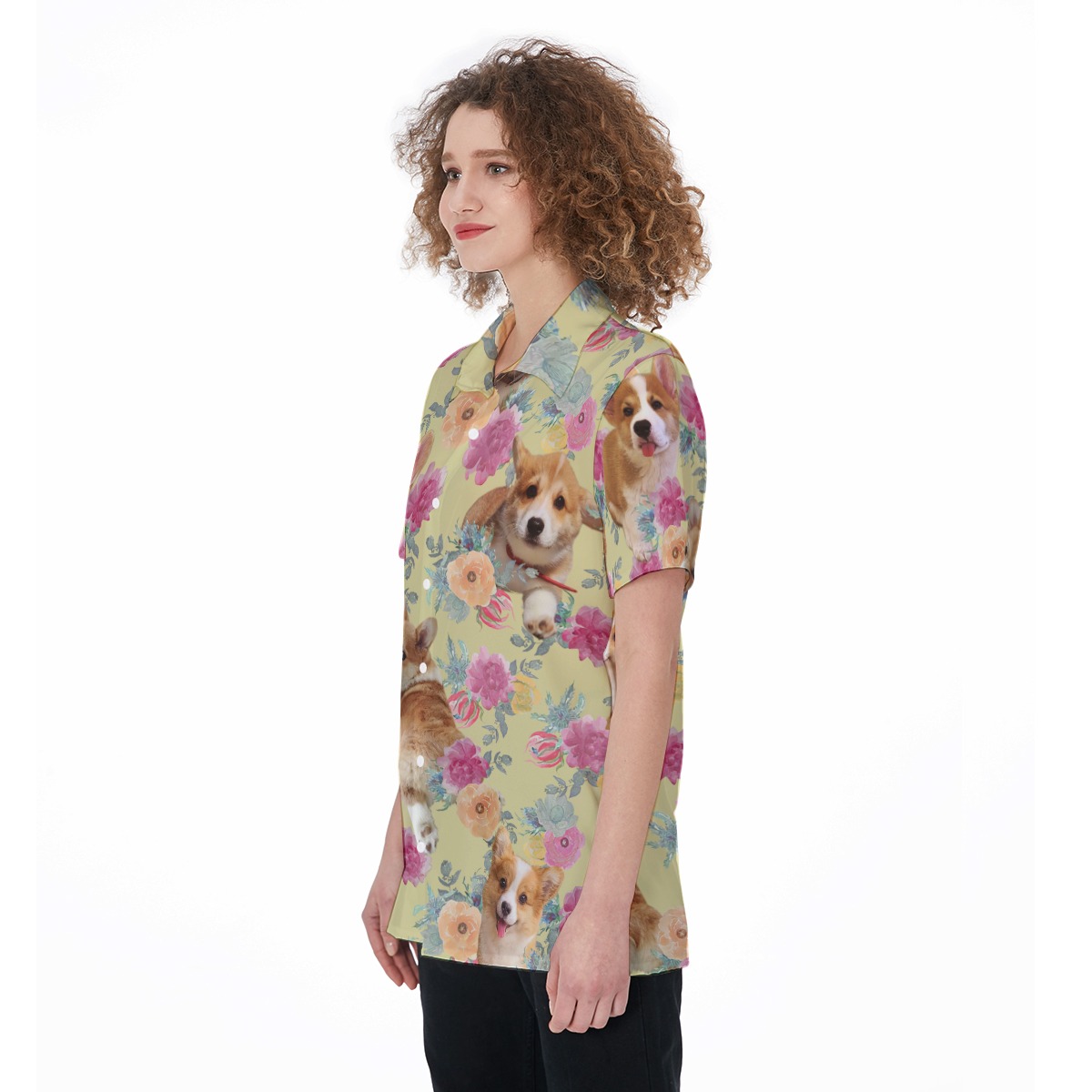 Welsh Corgi Hawaiian Shirt For Women