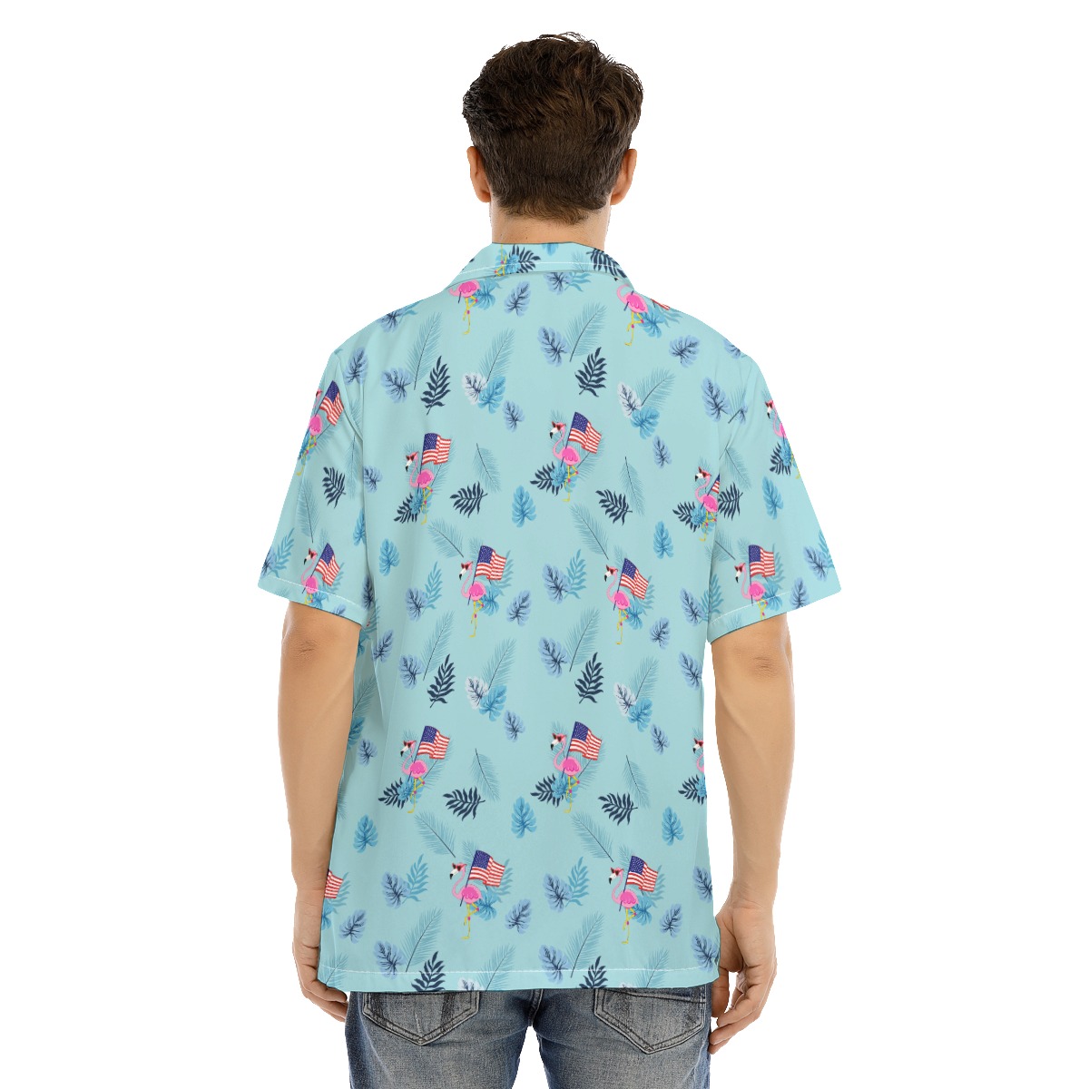Flamingo Patriotic Hawaiian Shirt