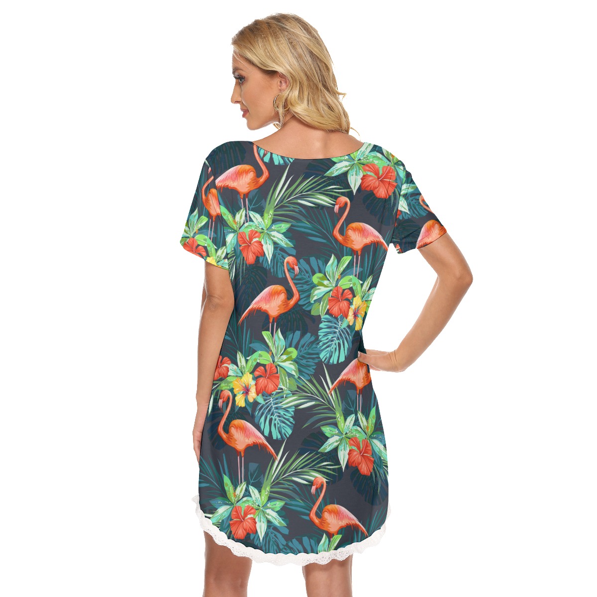 Flamingo Tropical Dress For Women