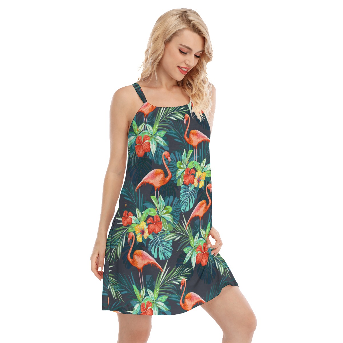 Best Tropical Flamingo Hawaiian Dress