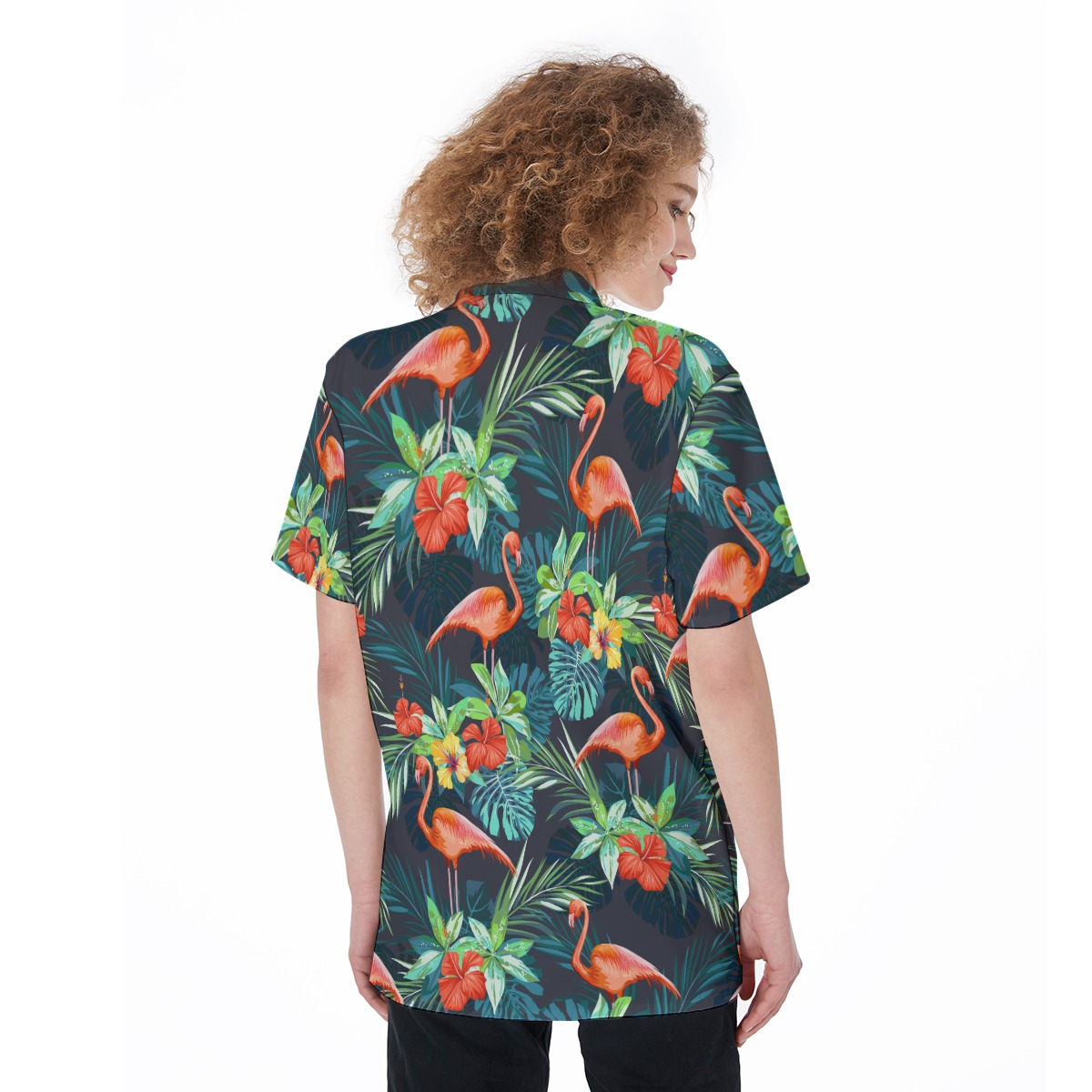 Flamingo Aloha Shirt For Women