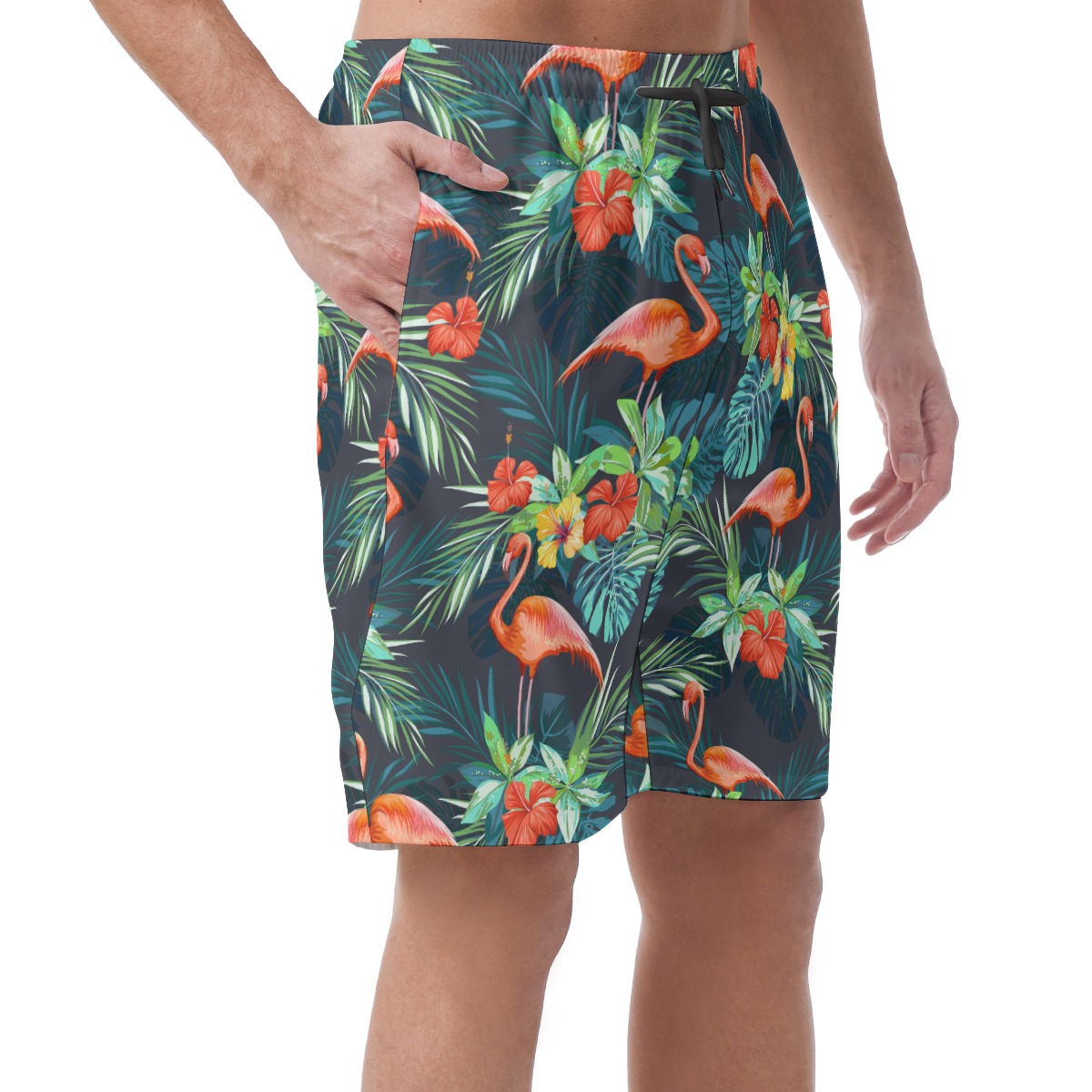 Tropical Flamingo Board Shorts For Men