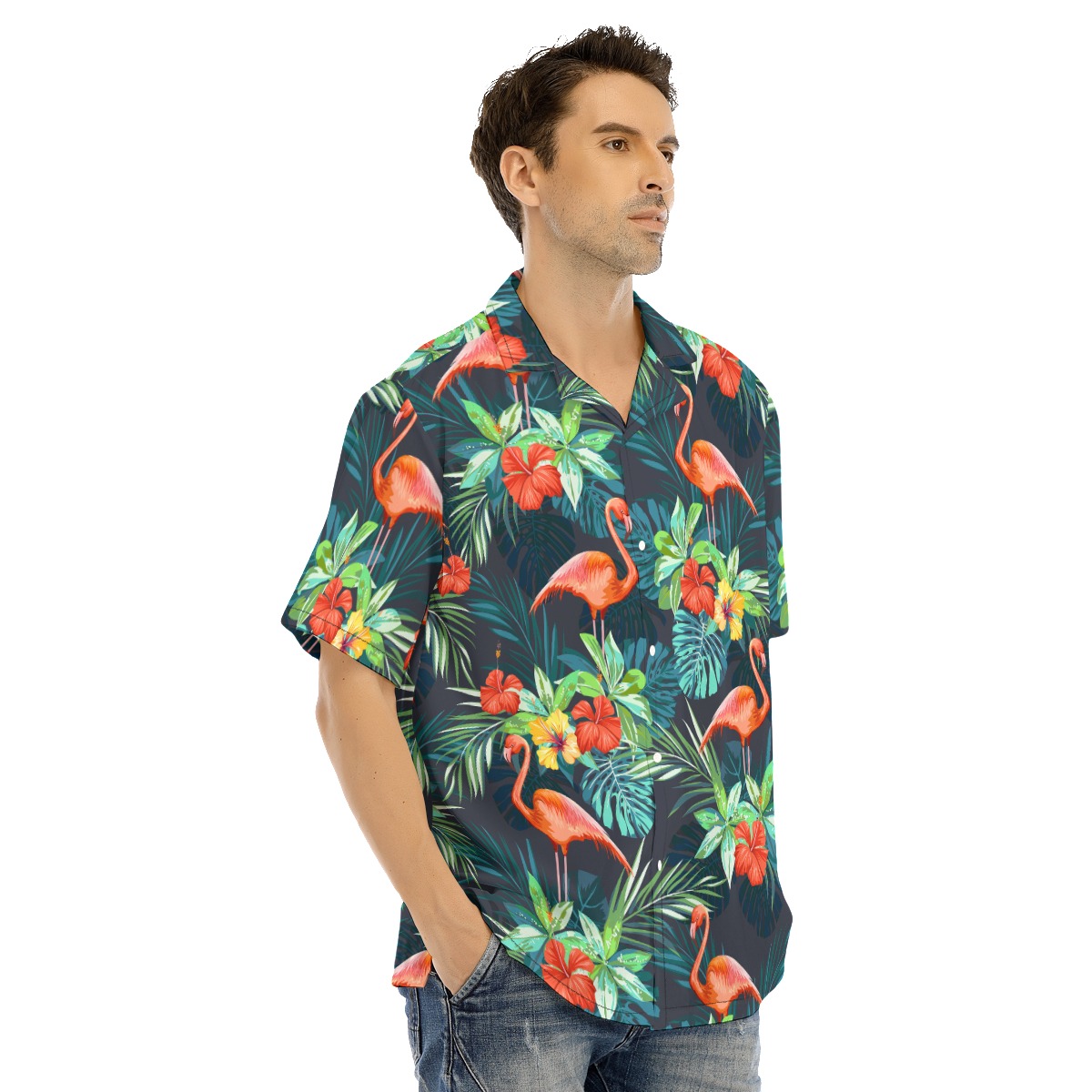 Flamingo Tropical Hawaiian Shirt