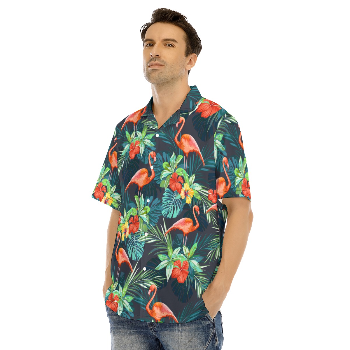 Flamingo Tropical Hawaiian Shirt