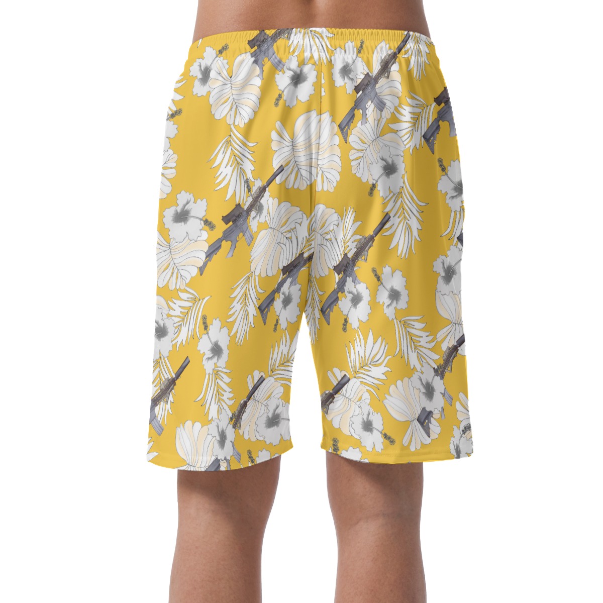 Gun Mk18 Hawaiian Beach Shorts For Men