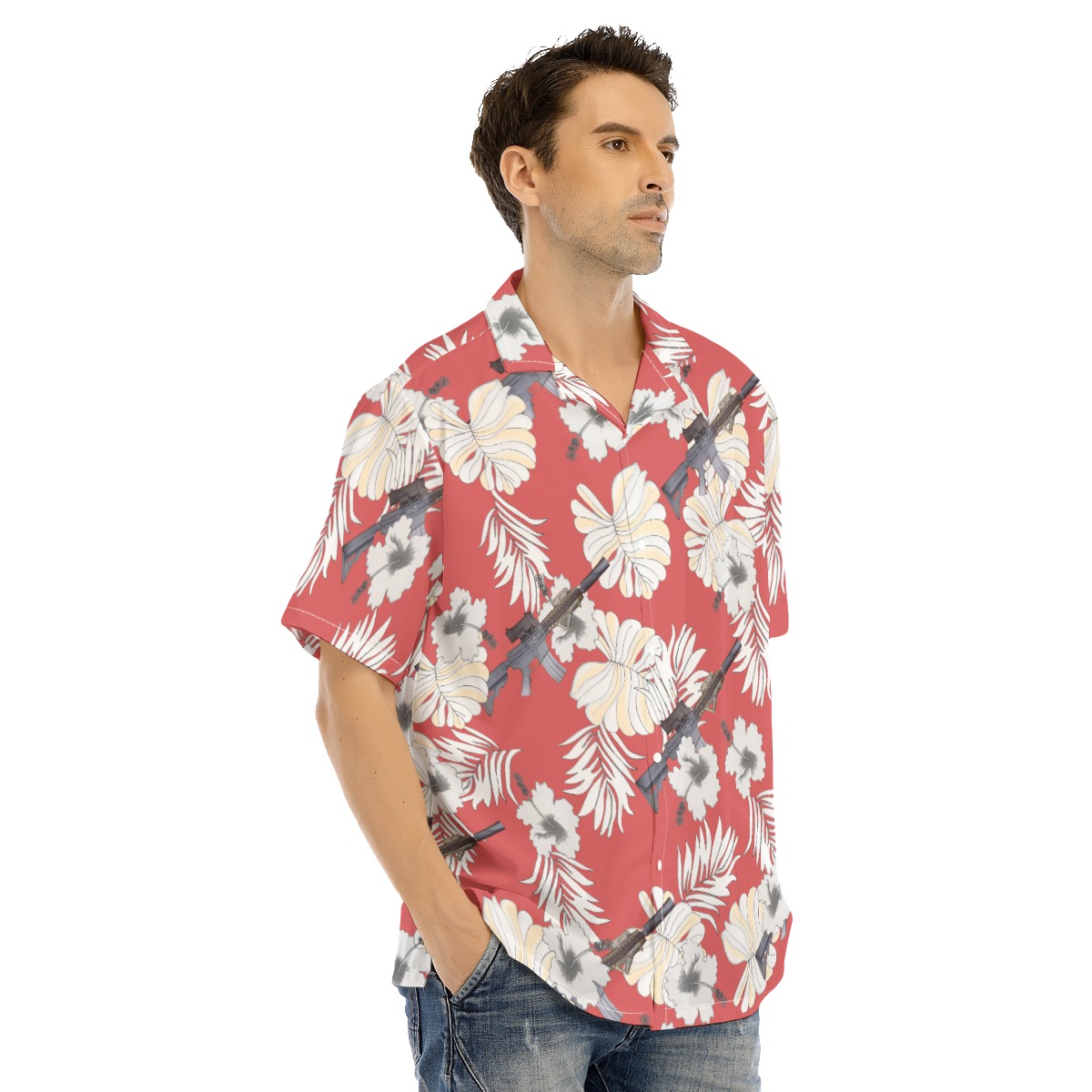 Gun Mk18 Tactical Hawaiian Shirt