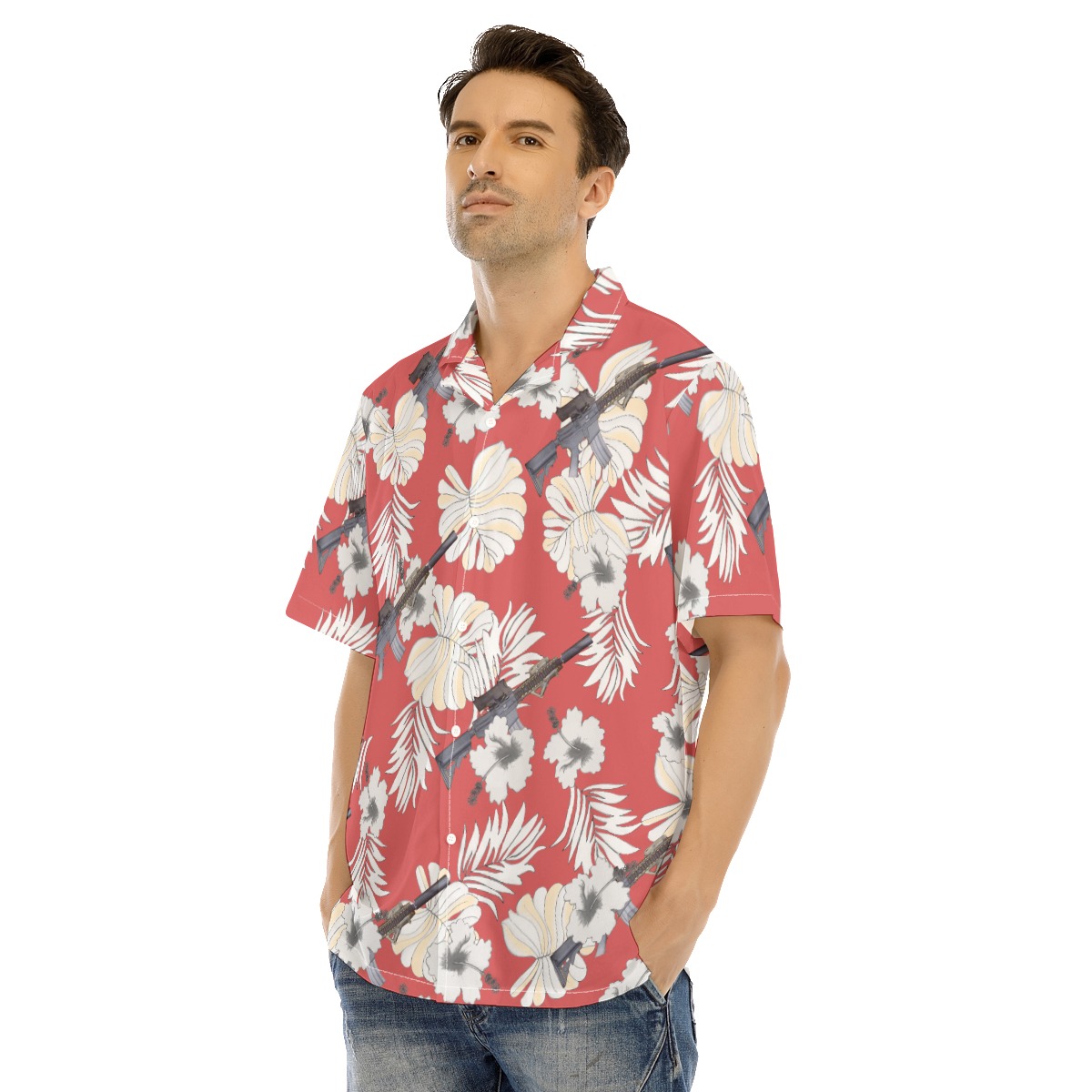 Gun Mk18 Tactical Hawaiian Shirt