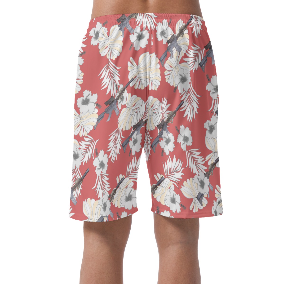 Mk18 Gun Aloha Beach Shorts For Tactical Outfit