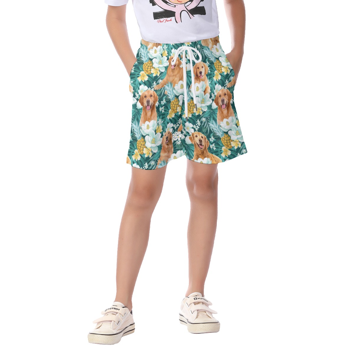Cute Golden Retriever Summer Shorts For Kids - variant image 1