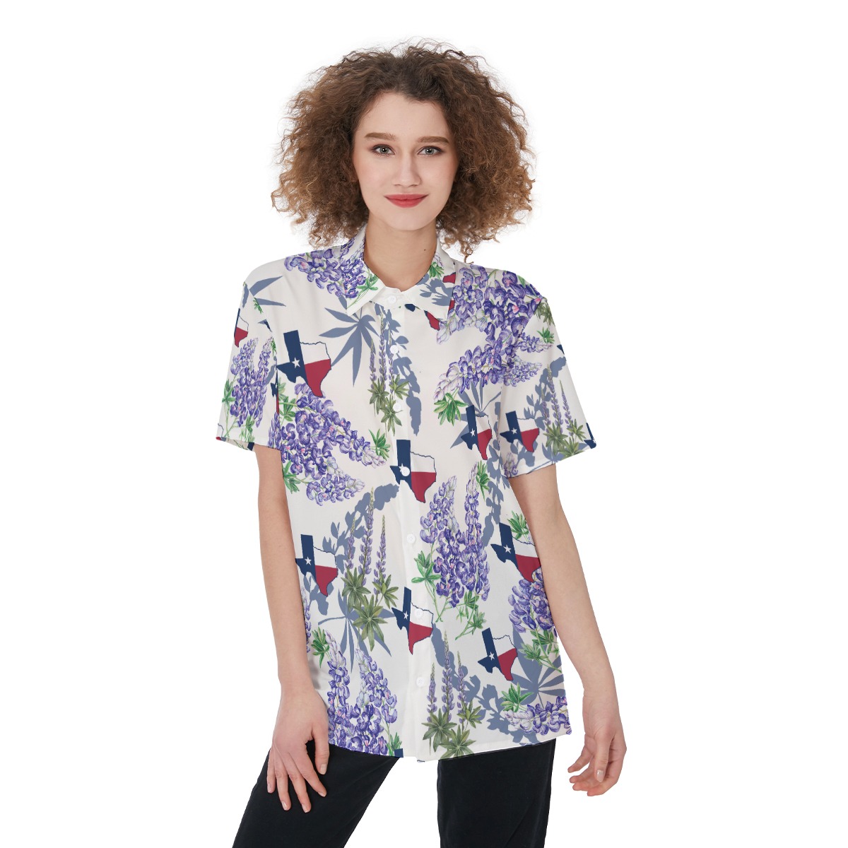 Texas Hawaiian Shirt For Women - variant image 1
