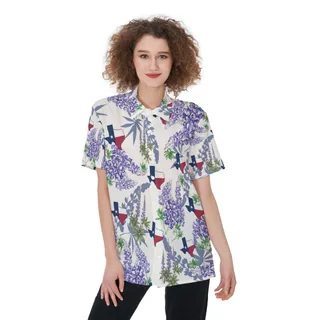 Texas Hawaiian Shirt For Women