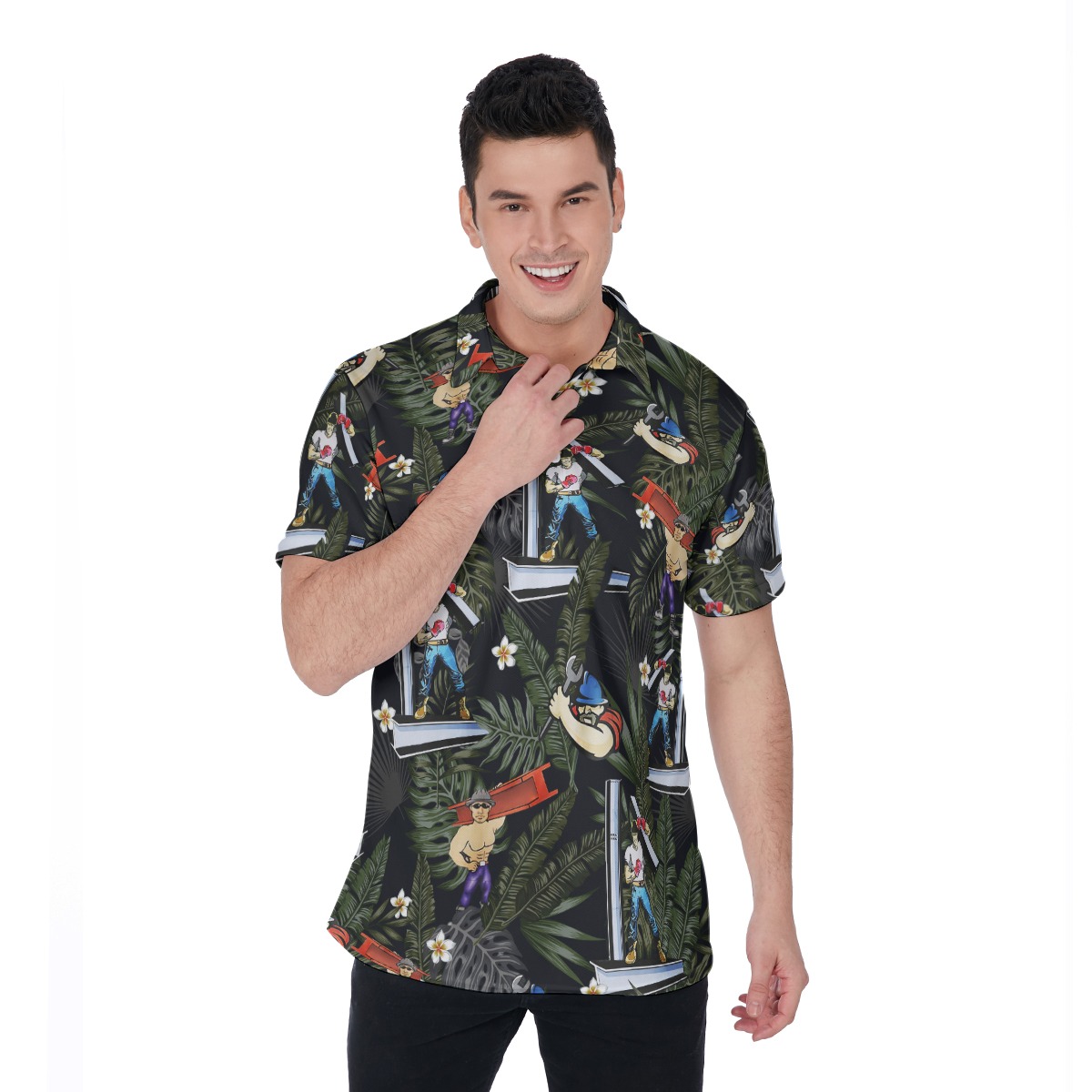 Ironwworker Polo Hawaiian Shirt - variant image 1
