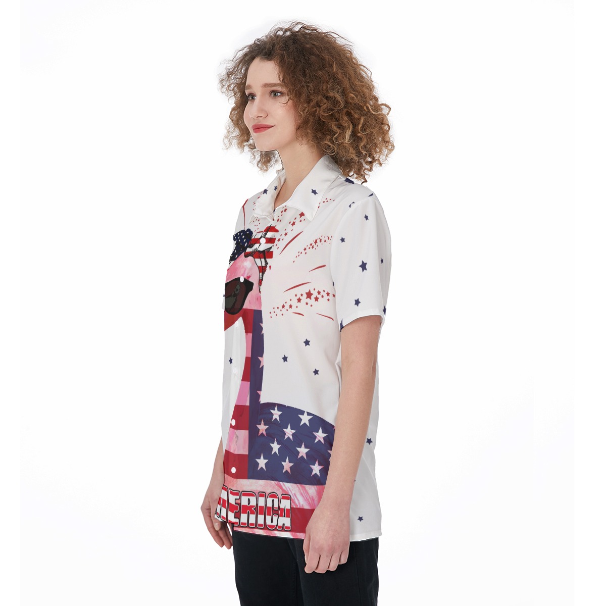 Flamingo 4th of July US Independence Day Hawaiian Shirt