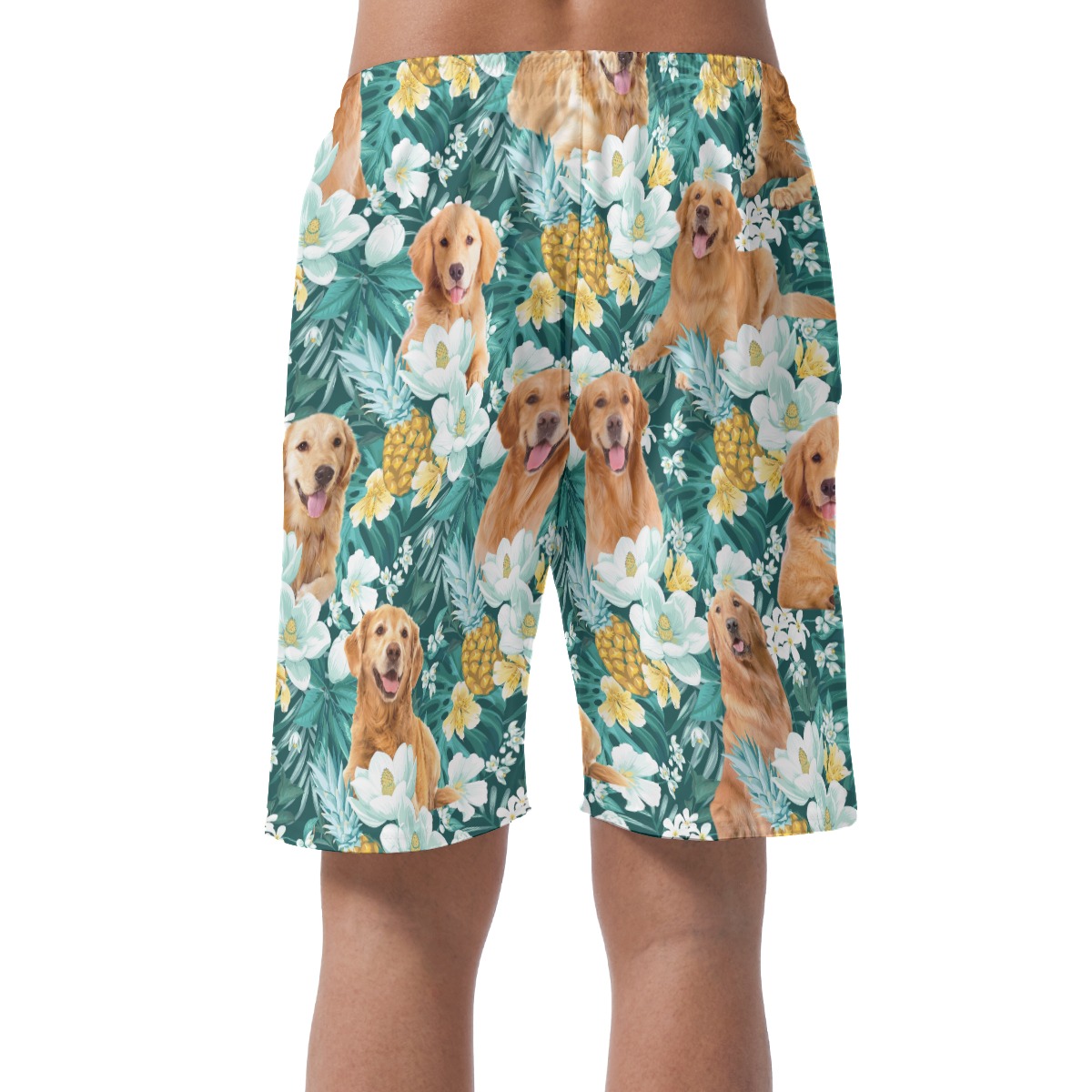 Golden Retriever Beach Shorts For Men