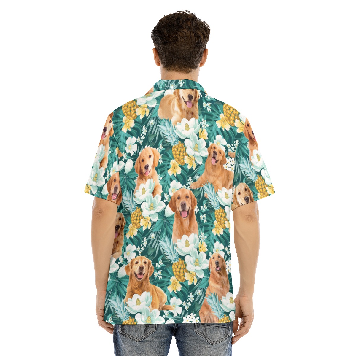 Golden Retriever Hawaiian Shirt