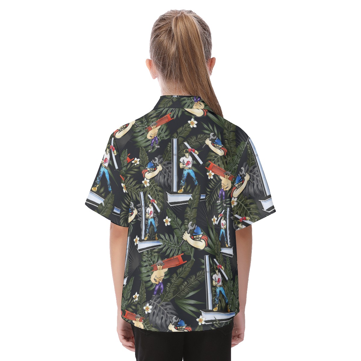 Ironworker Button Up Shirt For Kids