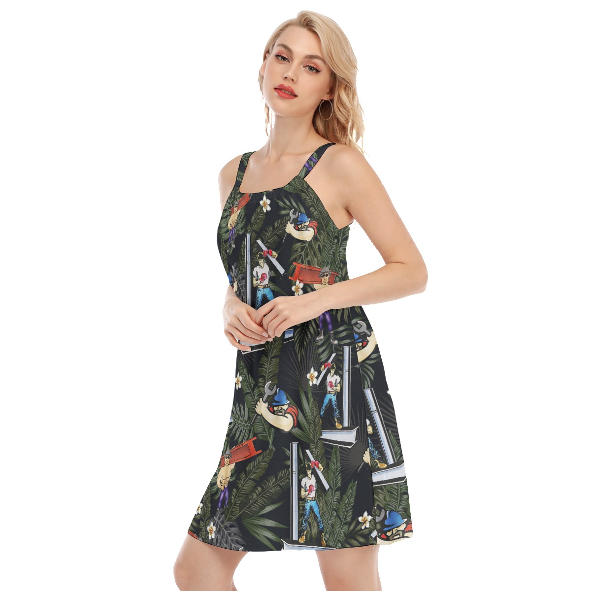 Ironworker Hawaiian Dress For Women