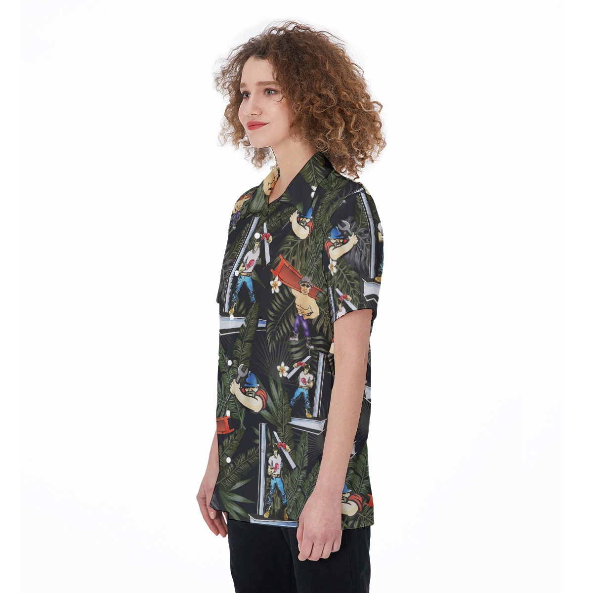 Ironworker Aloha Shirt For Women