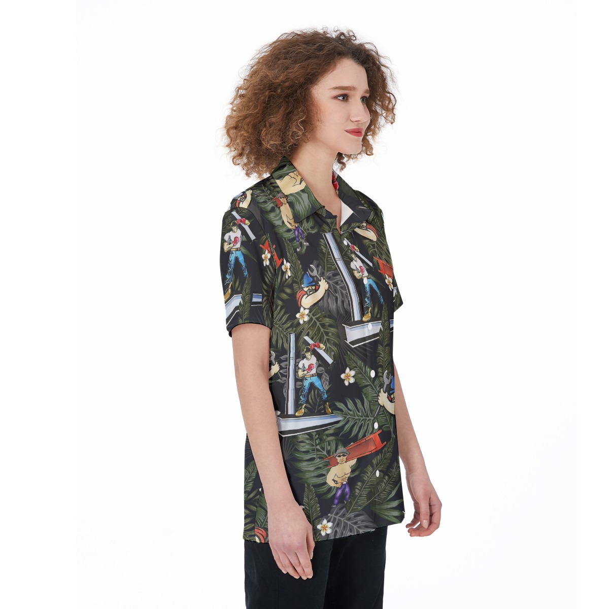 Ironworker Aloha Shirt For Women
