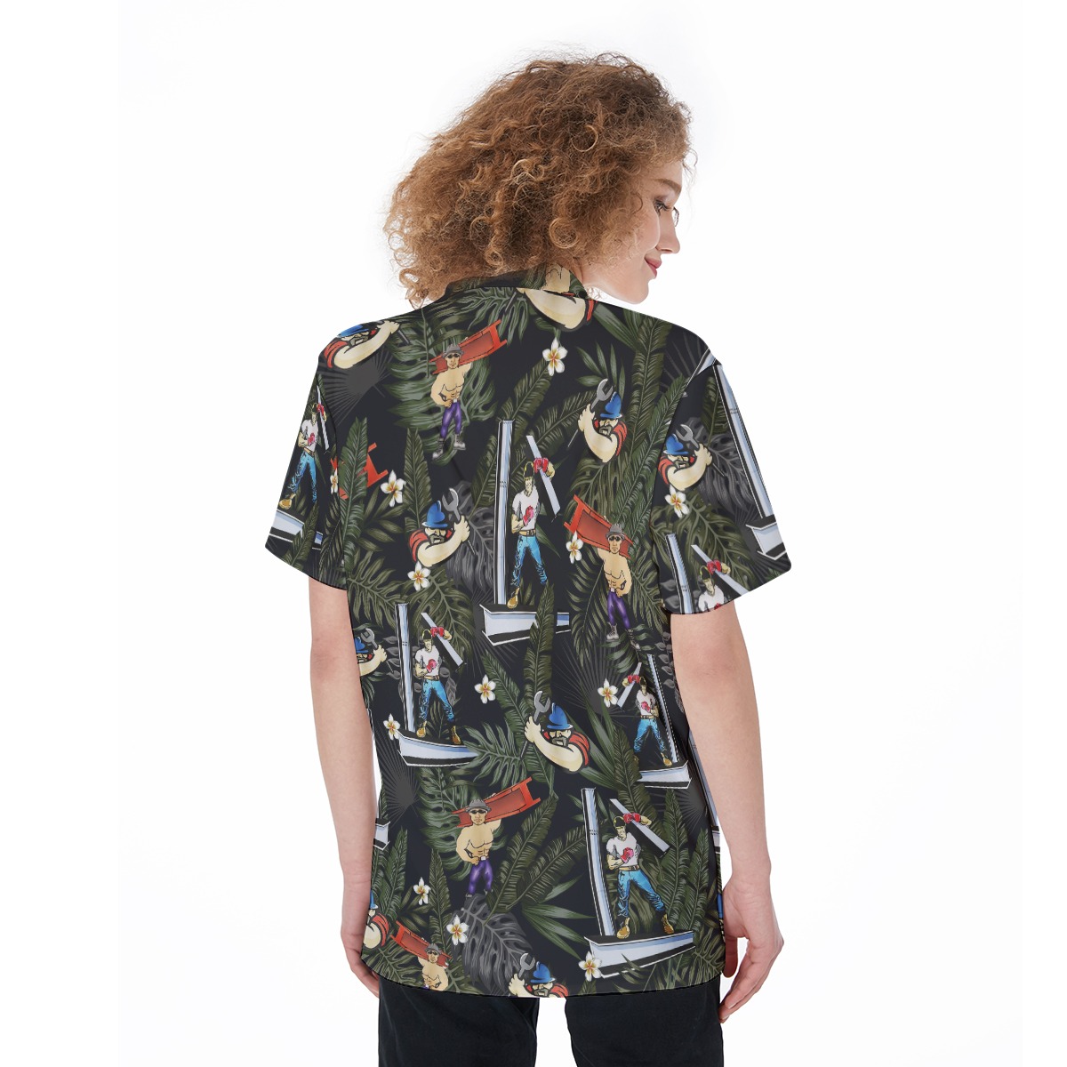 Ironworker Aloha Shirt For Women