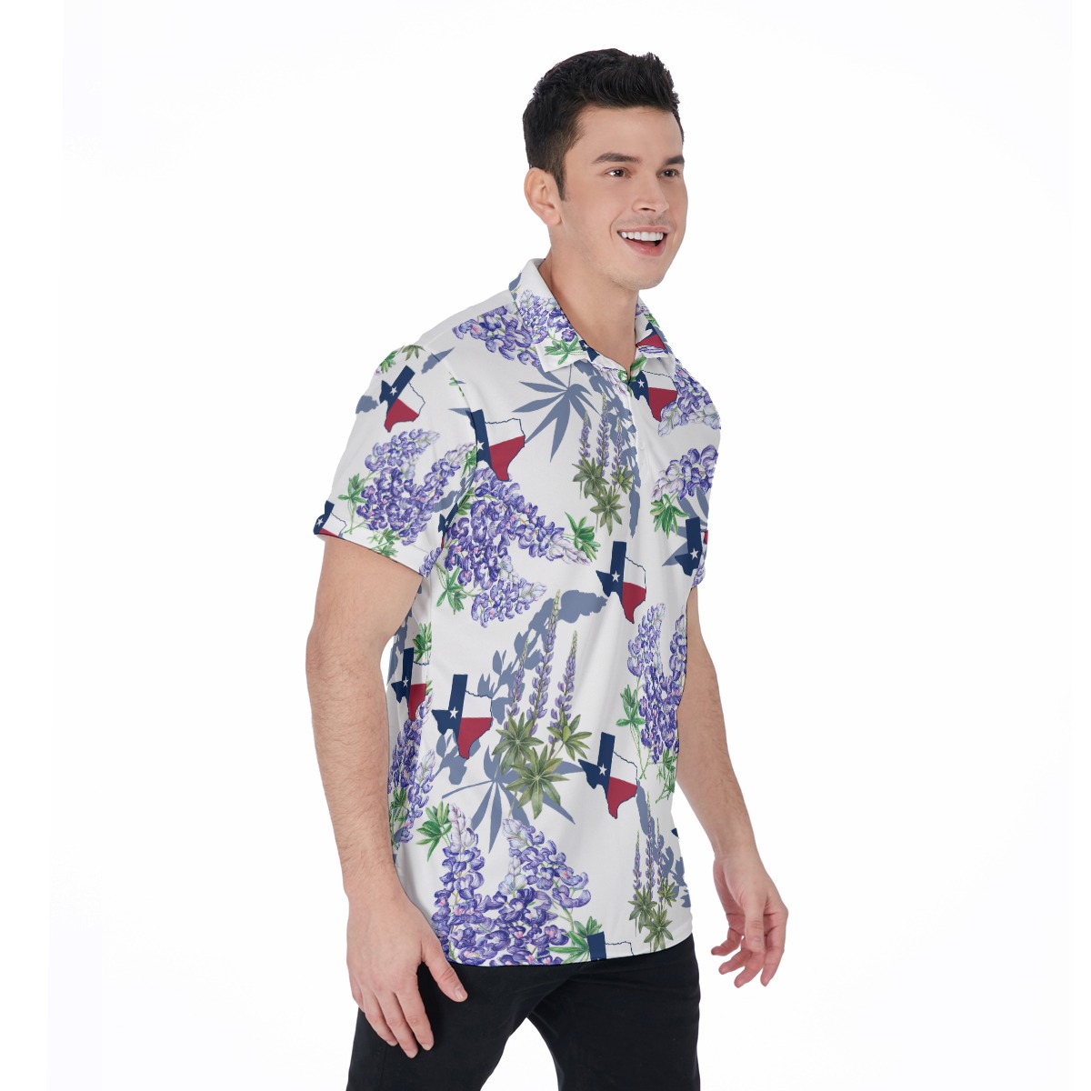 Don't Mess With Texas Hawaiian Polo Shirt
