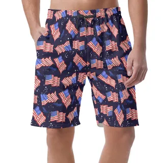 American Flag 4th Of July Men's Shorts