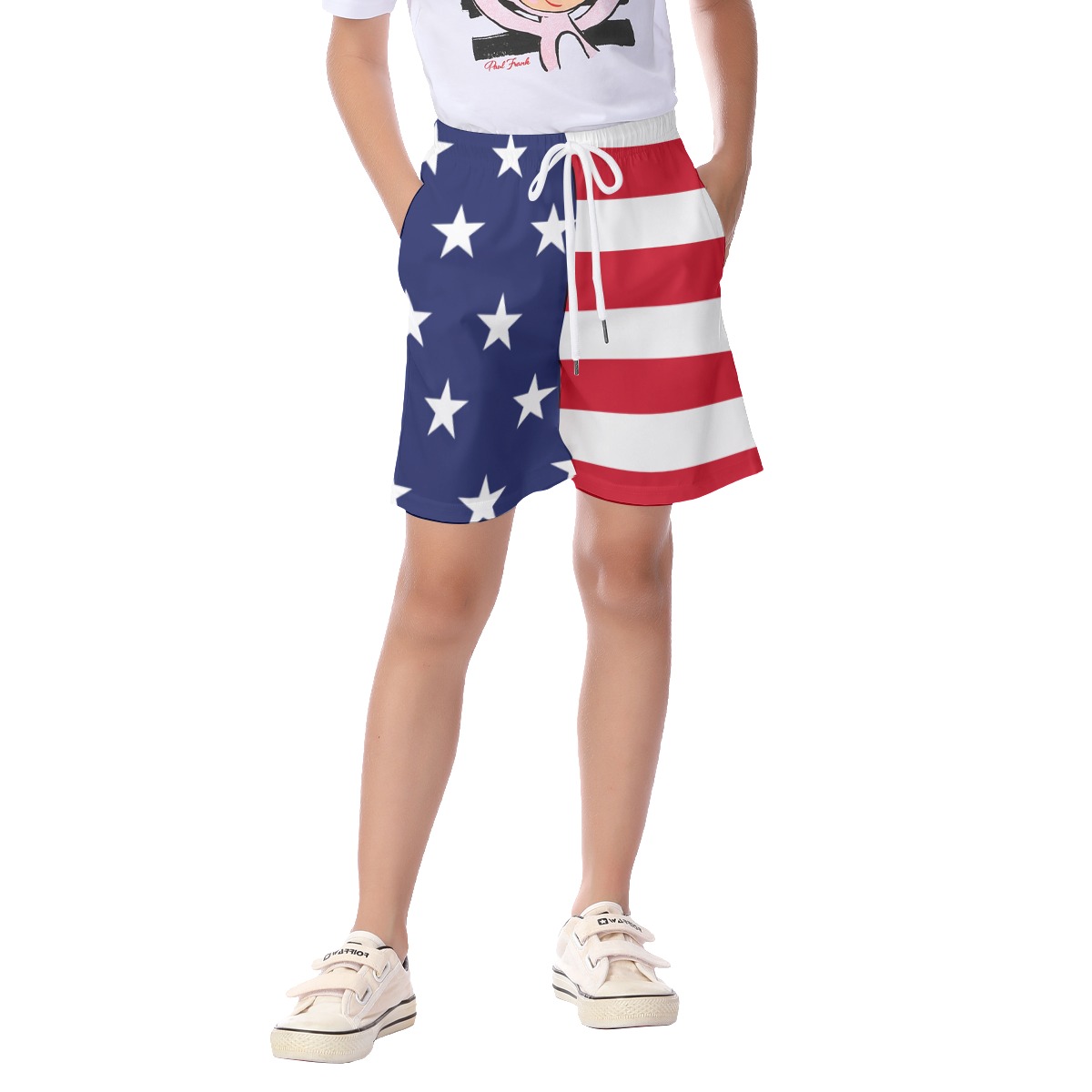 American Flag Kid's Hawaiian Shorts - variant image 1