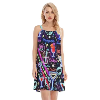 Margarita Cocktail Hawaiian Cami Dress