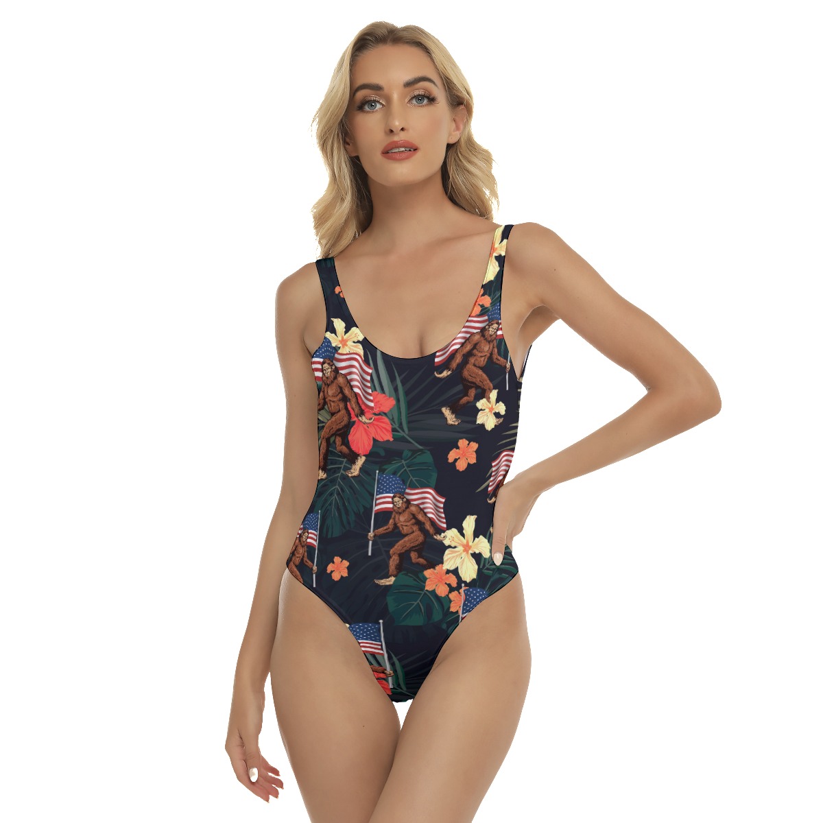 Big Foot 4th Of July Summer Beach Swimsuit - variant image 1