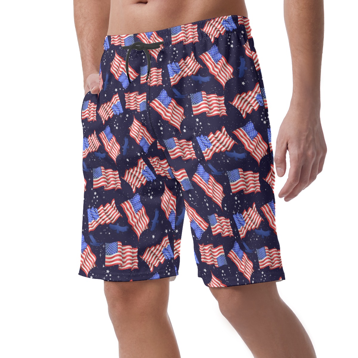 American Flag 4th Of July Men's Shorts
