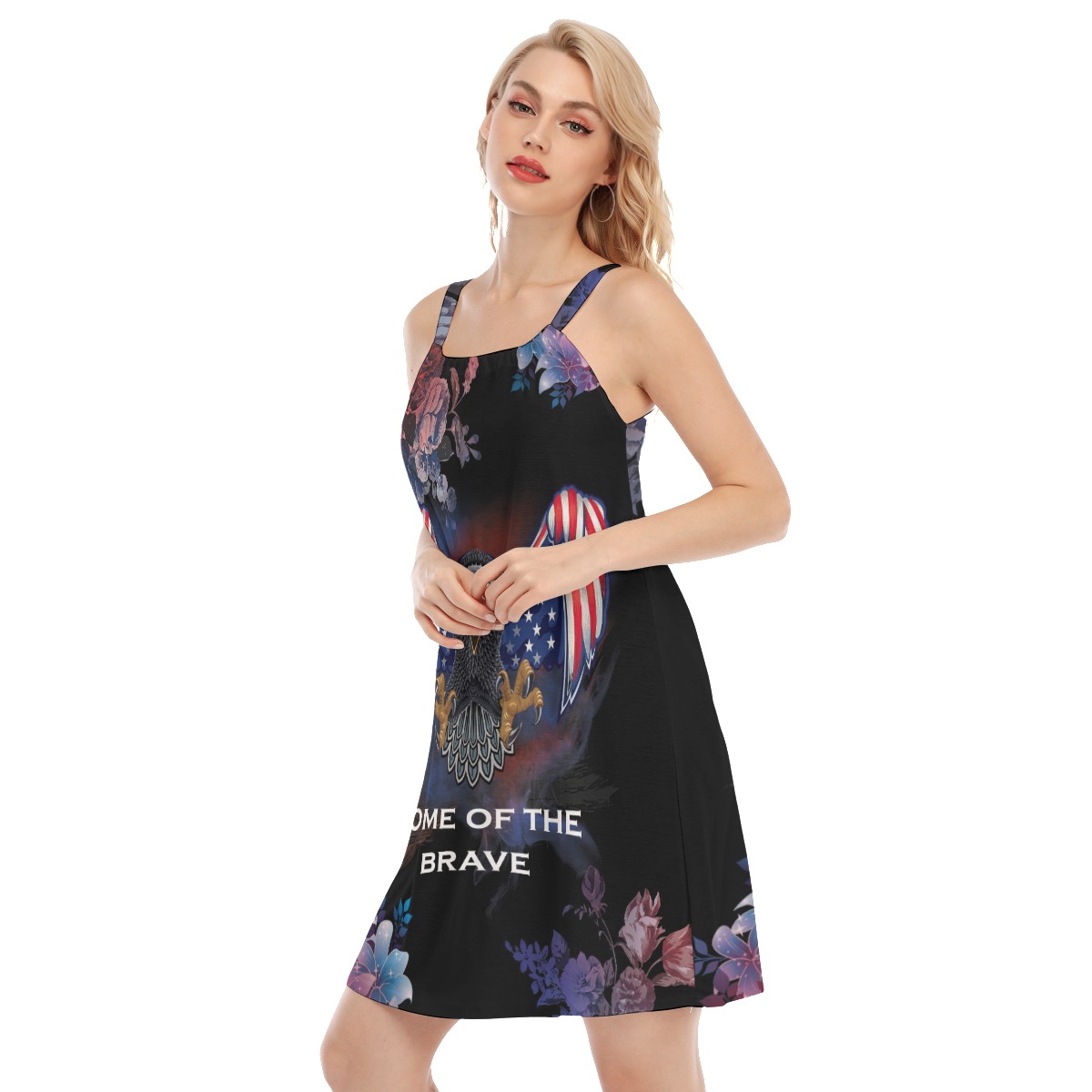 American Patriotic Aloha Dress For Vacation