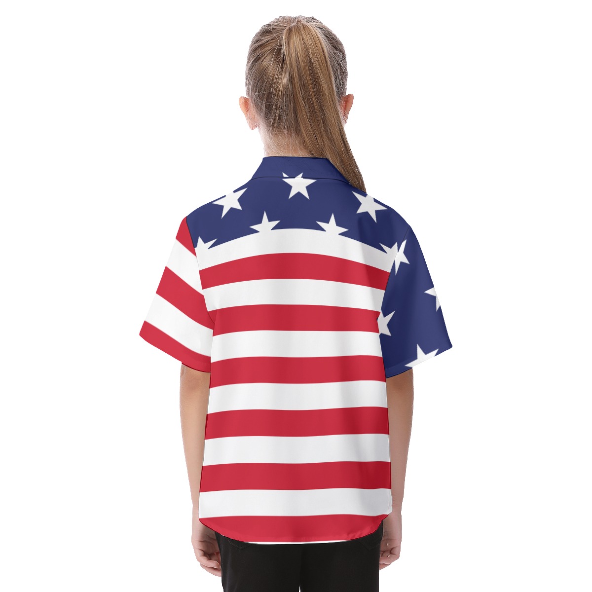USA Hawaiian Shirt For Kids