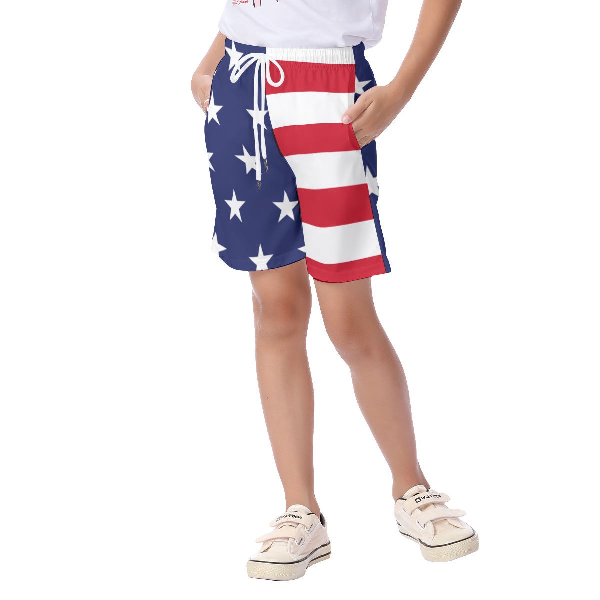 American Flag Kid's Hawaiian Shorts