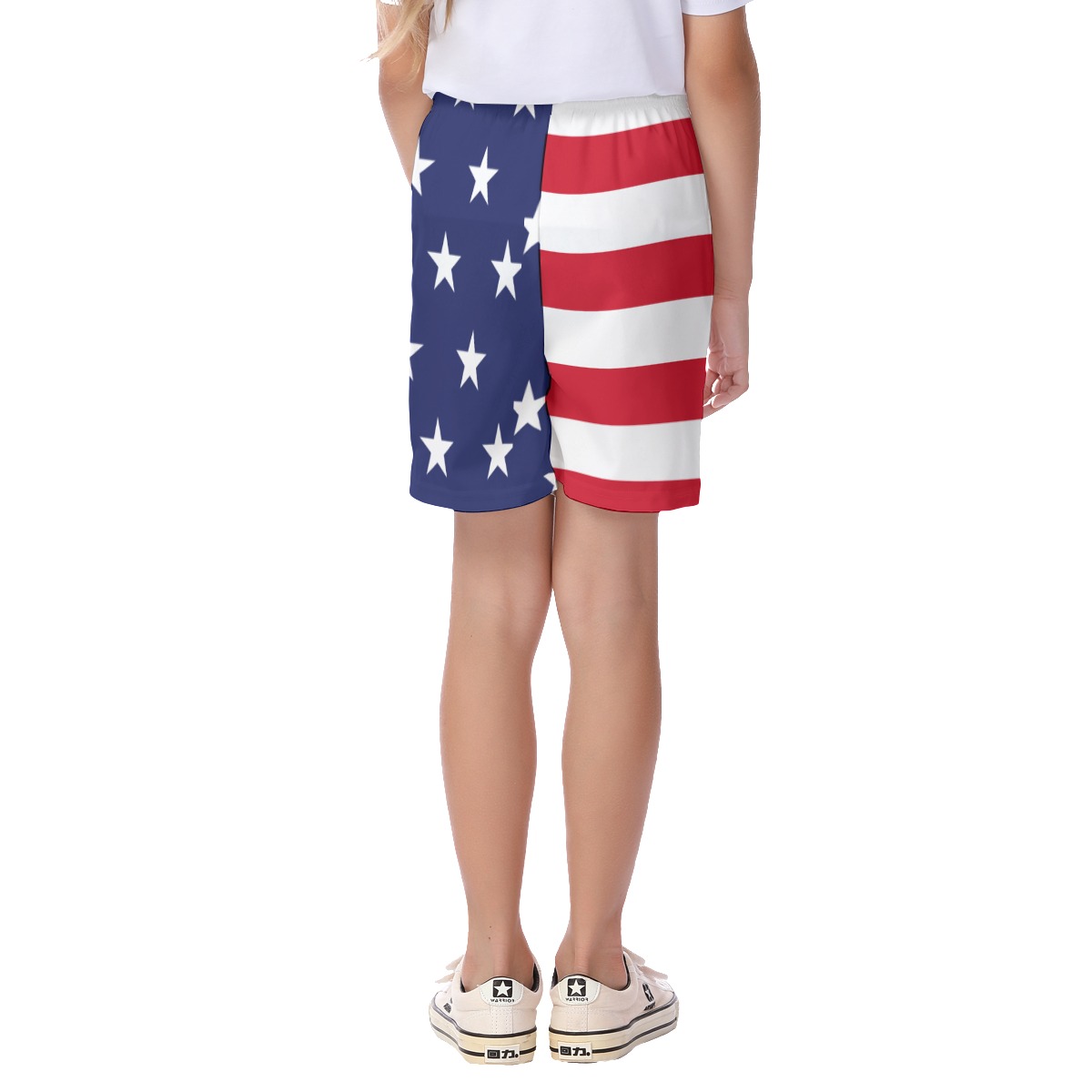 American Flag Kid's Hawaiian Shorts