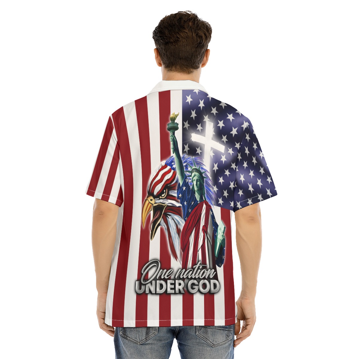 American Flag Hawaiian Shirt