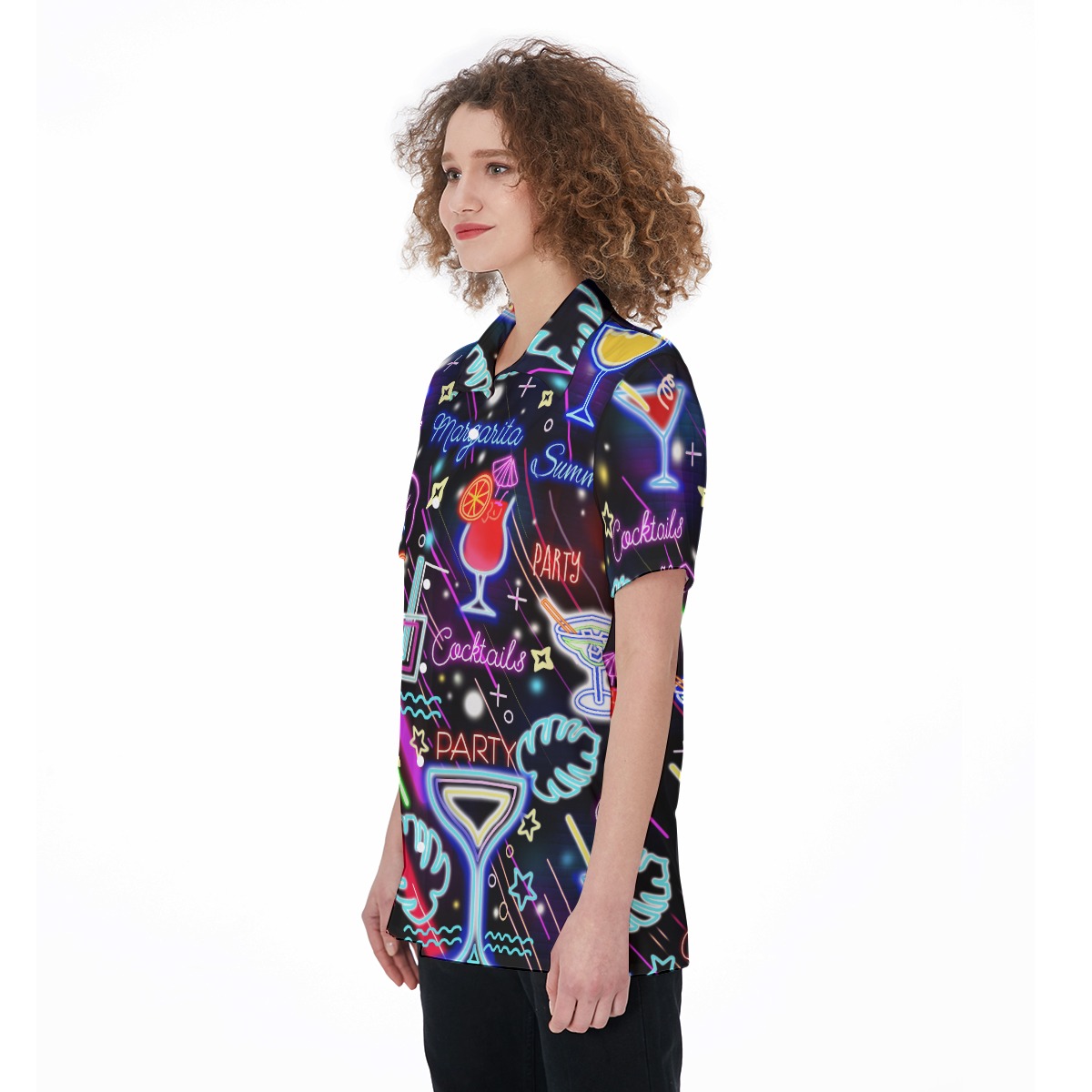 Margarita Cocktail Button Up Shirt For Night Party