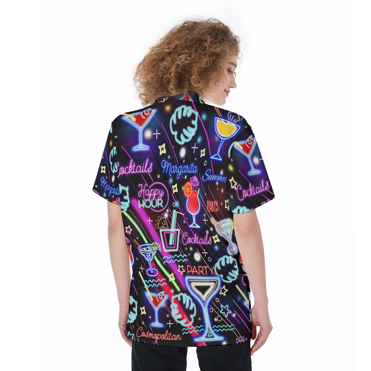 Margarita Cocktail Button Up Shirt For Night Party