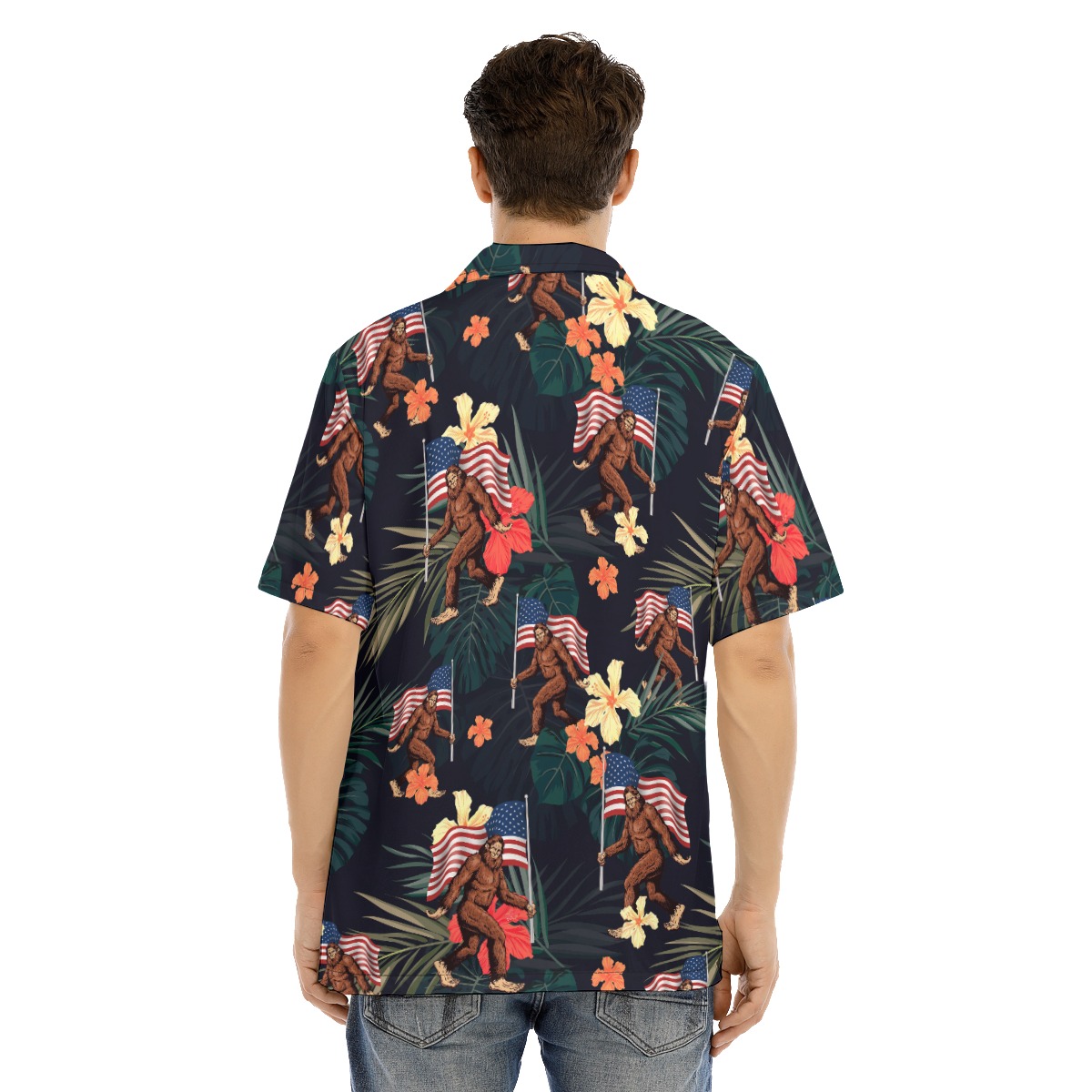 Tropical Big Foot Hawaiian Shirt For Men