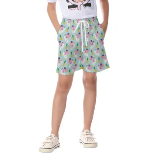 Cute Patriotic Flamingo Beach Shorts For Kids