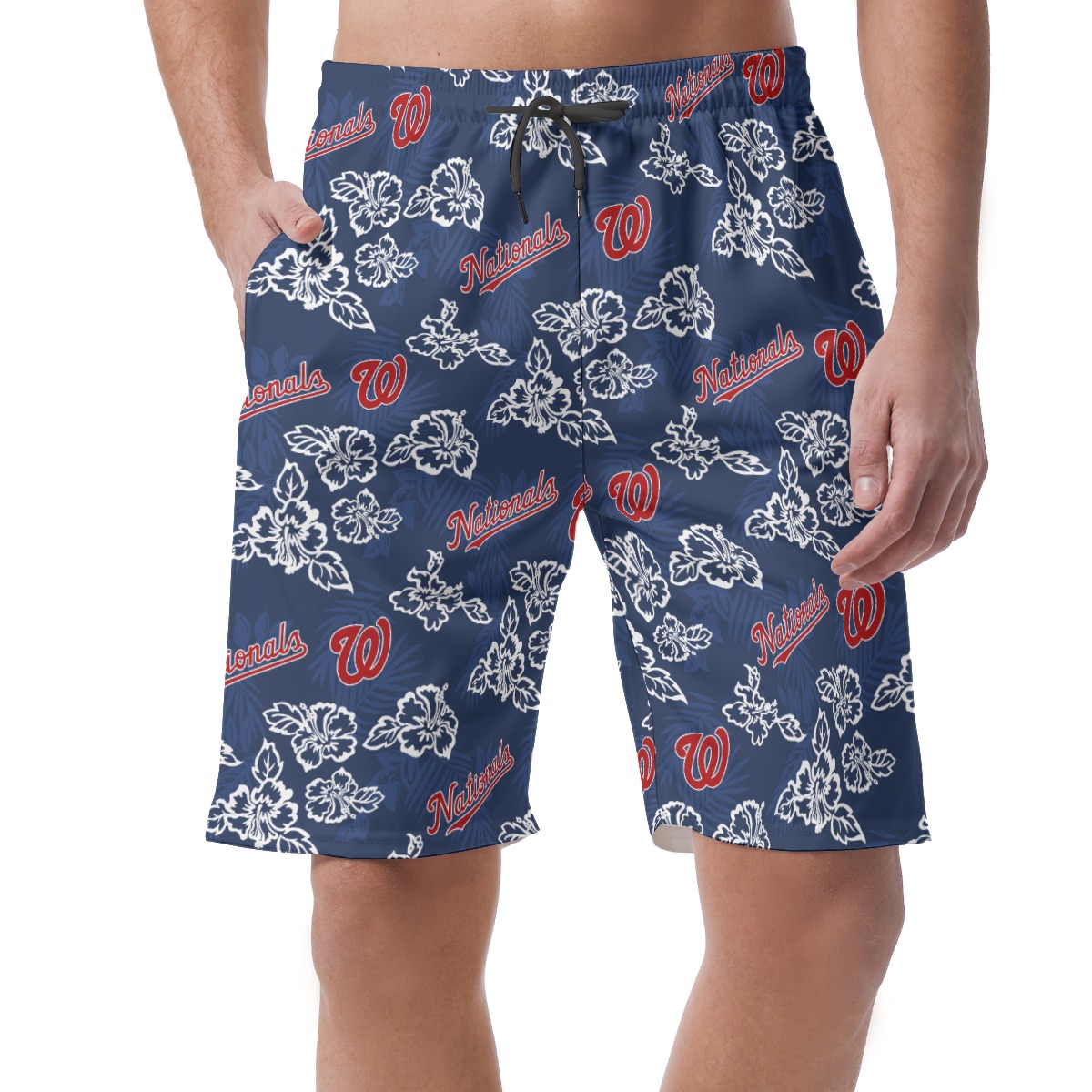 Washington Nationals Hawaiian Men's Shorts - variant image 1