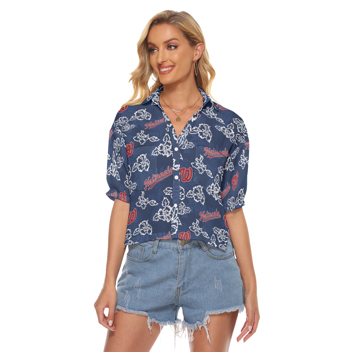 Washington Nationals Crop Top For Women - variant image 1
